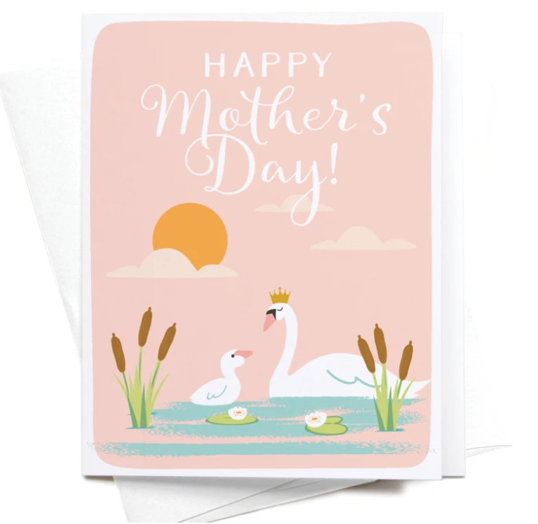 Happy Mothers Day - Swan card