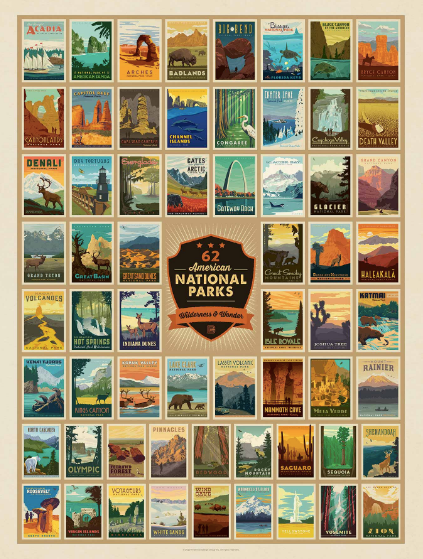 National Parks Puzzle - Wilderness and Wonder