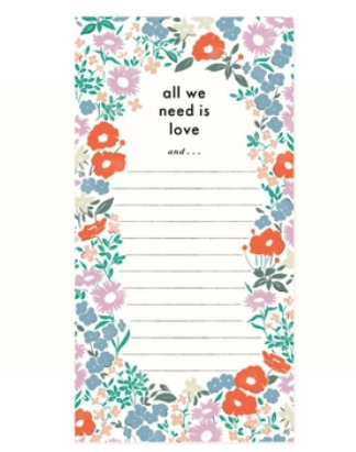 All You Need Is Love List Pad