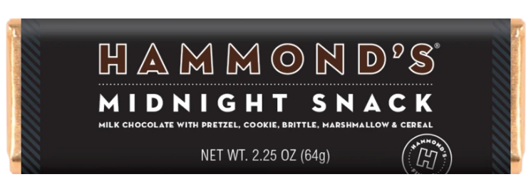 Hammond's Midnight Snack Milk Chocolate Bar