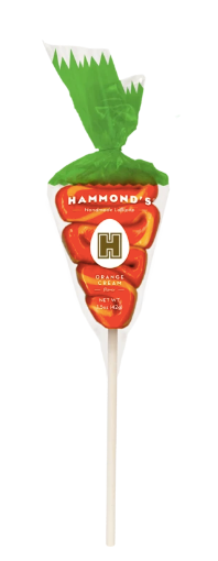 Hammond's Carrot Orange Cream Lollipop