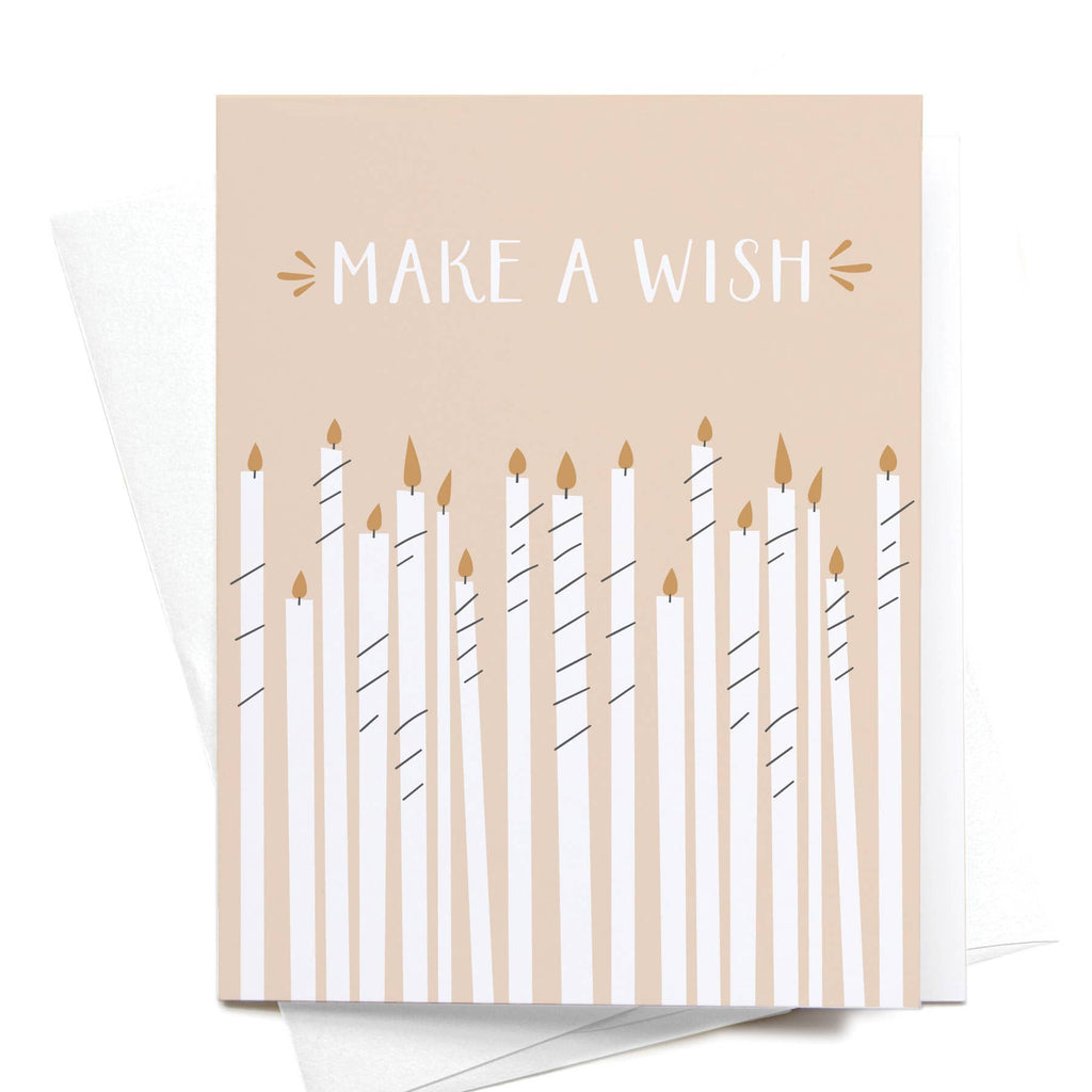 Make a Wish Birthday Candles Greeting Card