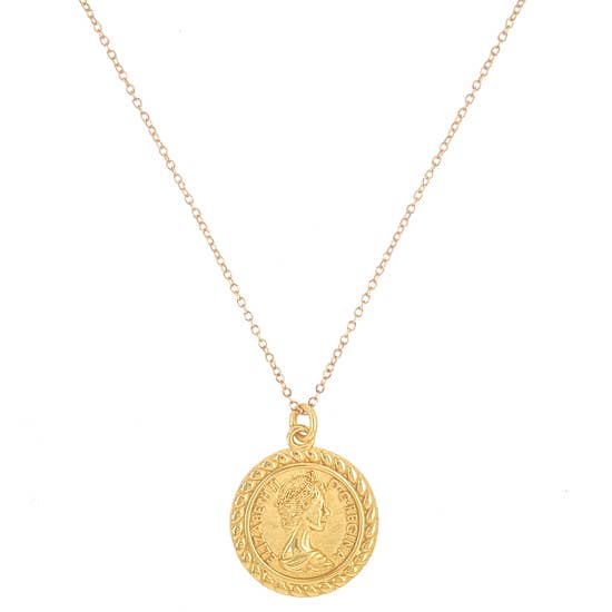 Pendant Necklace - The Queen (Gold Filled)