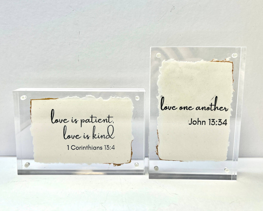 Bible verse acrylic frame