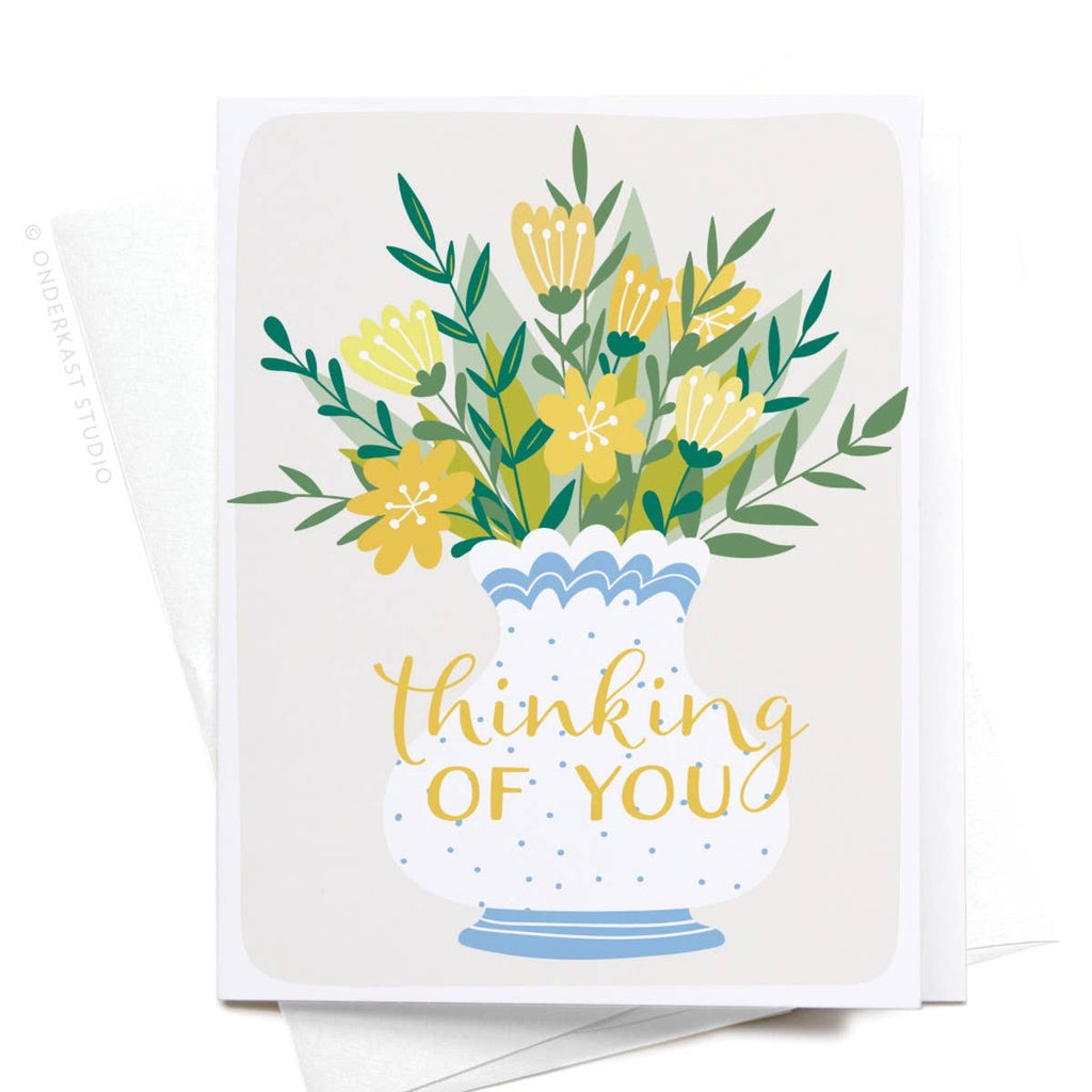 Thinking of You Flowers Greeting Card