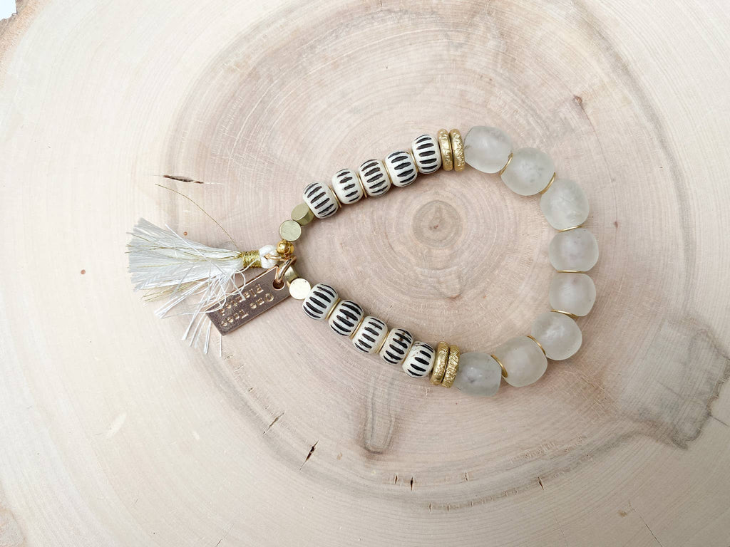 Recycled Glass Bracelets - Vintage