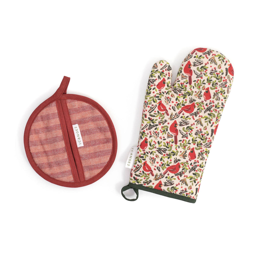 Cardinal Pot Holder Set