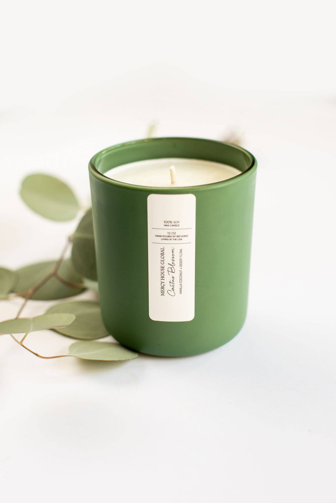 Cactus Blossom Candle | 12 oz. Green Jar