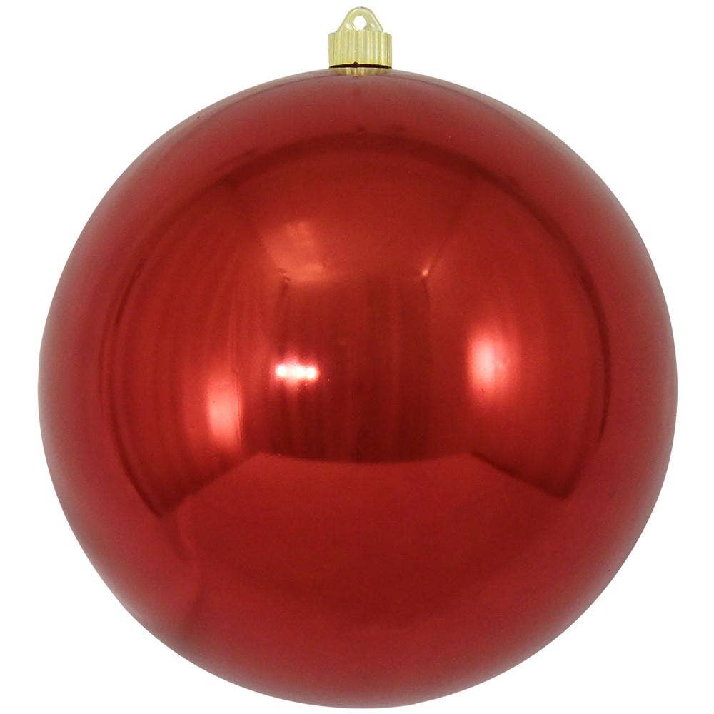 Sonic Red 10" 250mm Shatterproof Ornament Pre-Wire 4 Ct