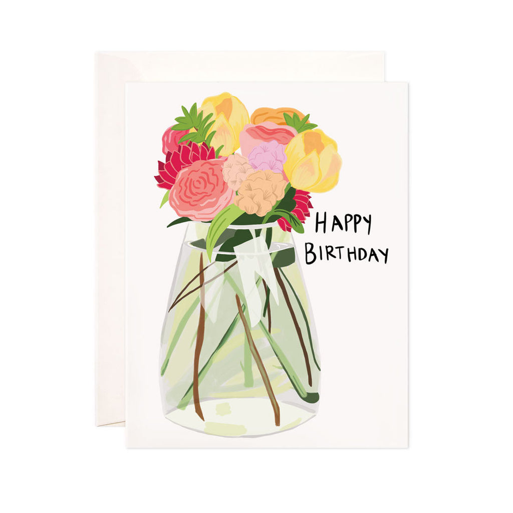Flower Vase Birthday Card