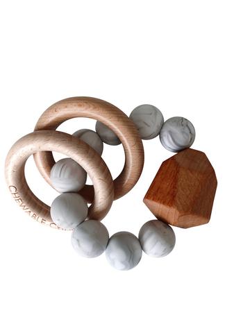 HAYES SILICONE + WOOD TEETHER TOY