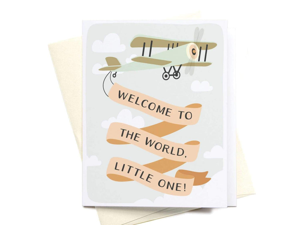 Welcome to the World, Little One! Greeting Card - onderkast-studio
